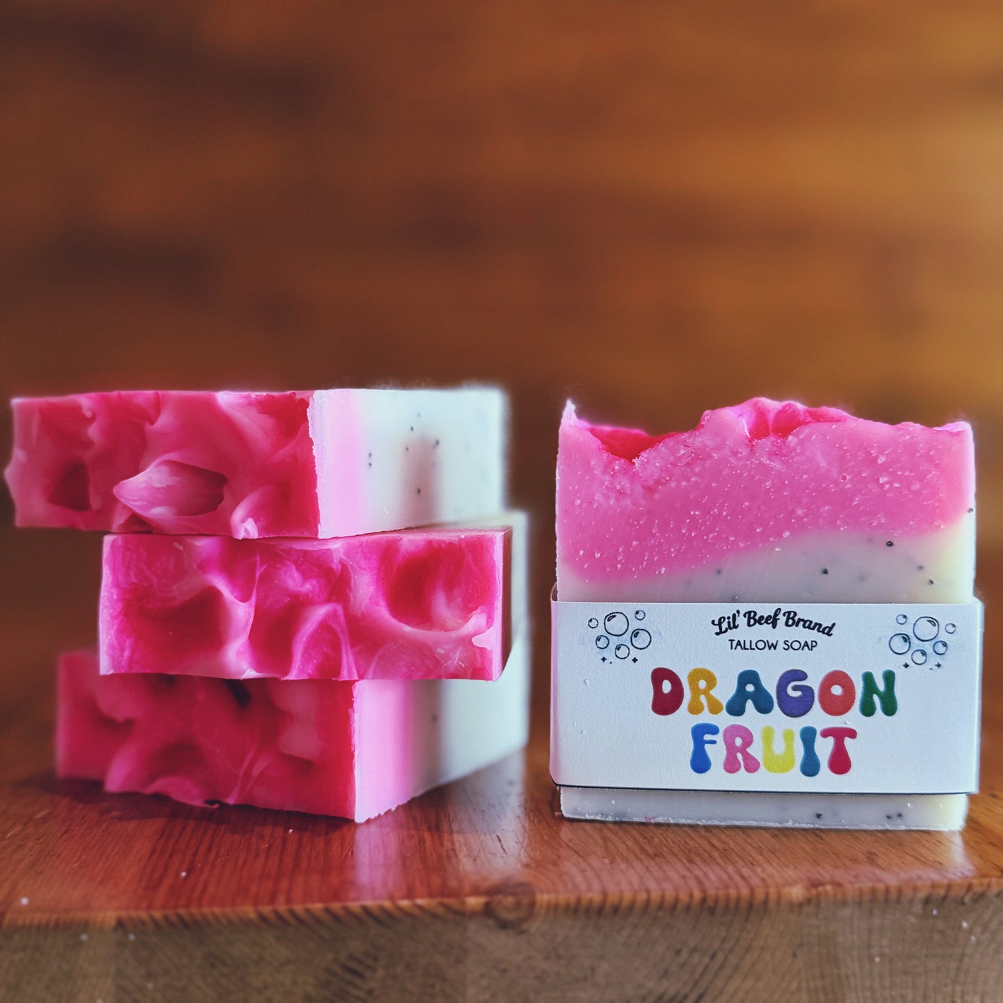 Dragon Fruit Tallow Soap Bar