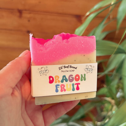 Dragon Fruit Tallow Soap Bar