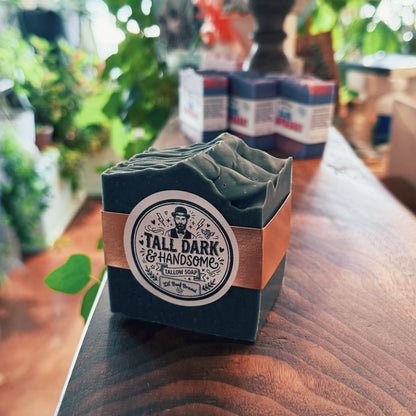 Tall, Dark & Handsome BIG Tallow Soap Bar