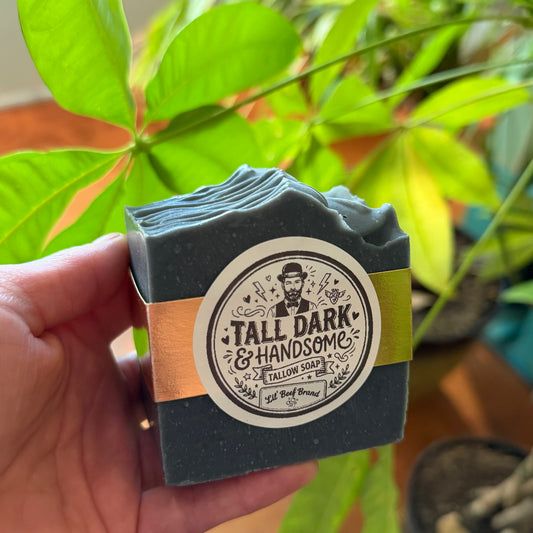 Tall, Dark & Handsome BIG Tallow Soap Bar