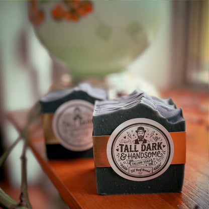 Tall, Dark & Handsome BIG Tallow Soap Bar